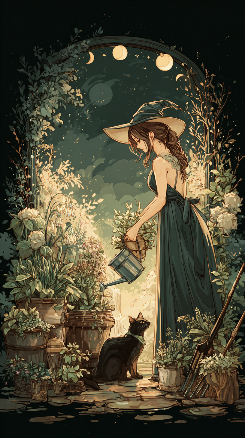 The Moonlit Garden Witch: Where Magic, Soil & Style Bloom Together