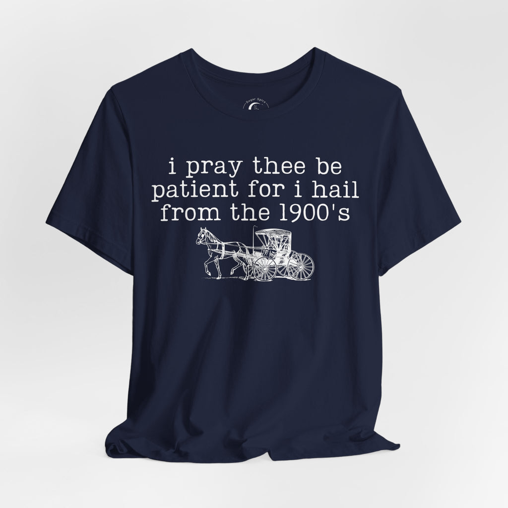 I Pray Thee Be Patient I Hail From the 1900s Shirt – Vintage History Teacher Tee