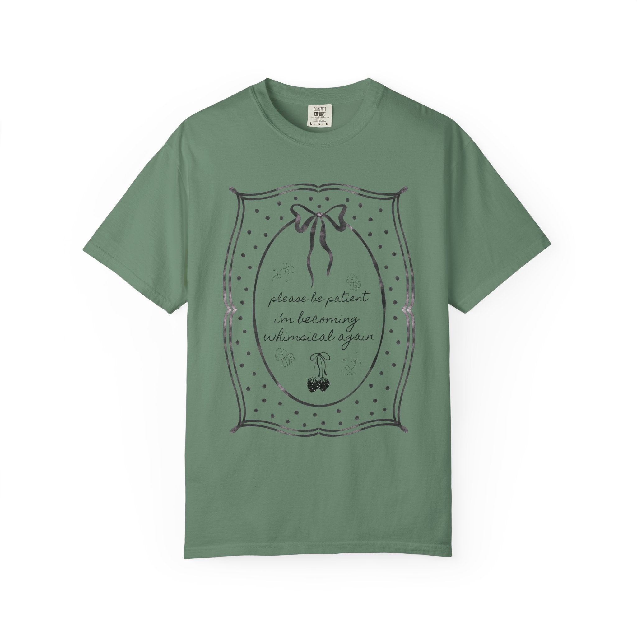 Vintage-inspired ornate frame with a delicate ribbon bow, designed in a whimsical cottagecore and fairycore aesthetic on a transparent background.