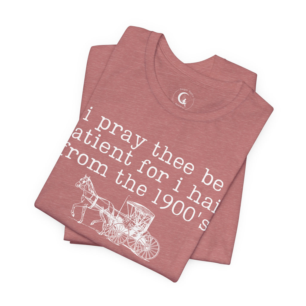 I Pray Thee Be Patient I Hail From the 1900s Shirt – Vintage History Teacher Tee