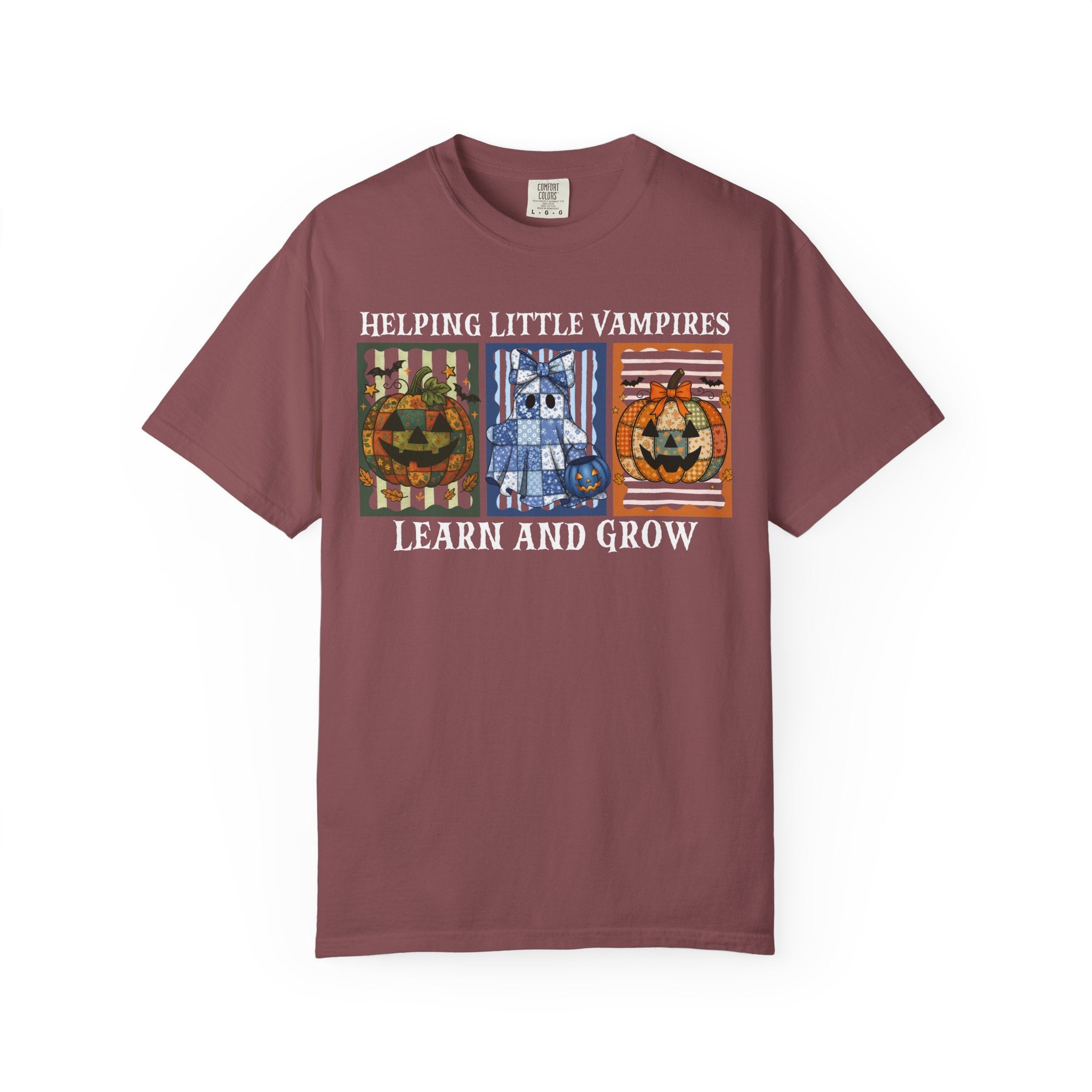 Helping Little Vampires Learn and Grow Shirt – Halloween Daycare Teacher Tee