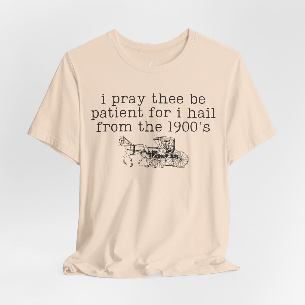 I Pray Thee Be Patient I Hail From the 1900s Shirt – Vintage History Teacher Tee