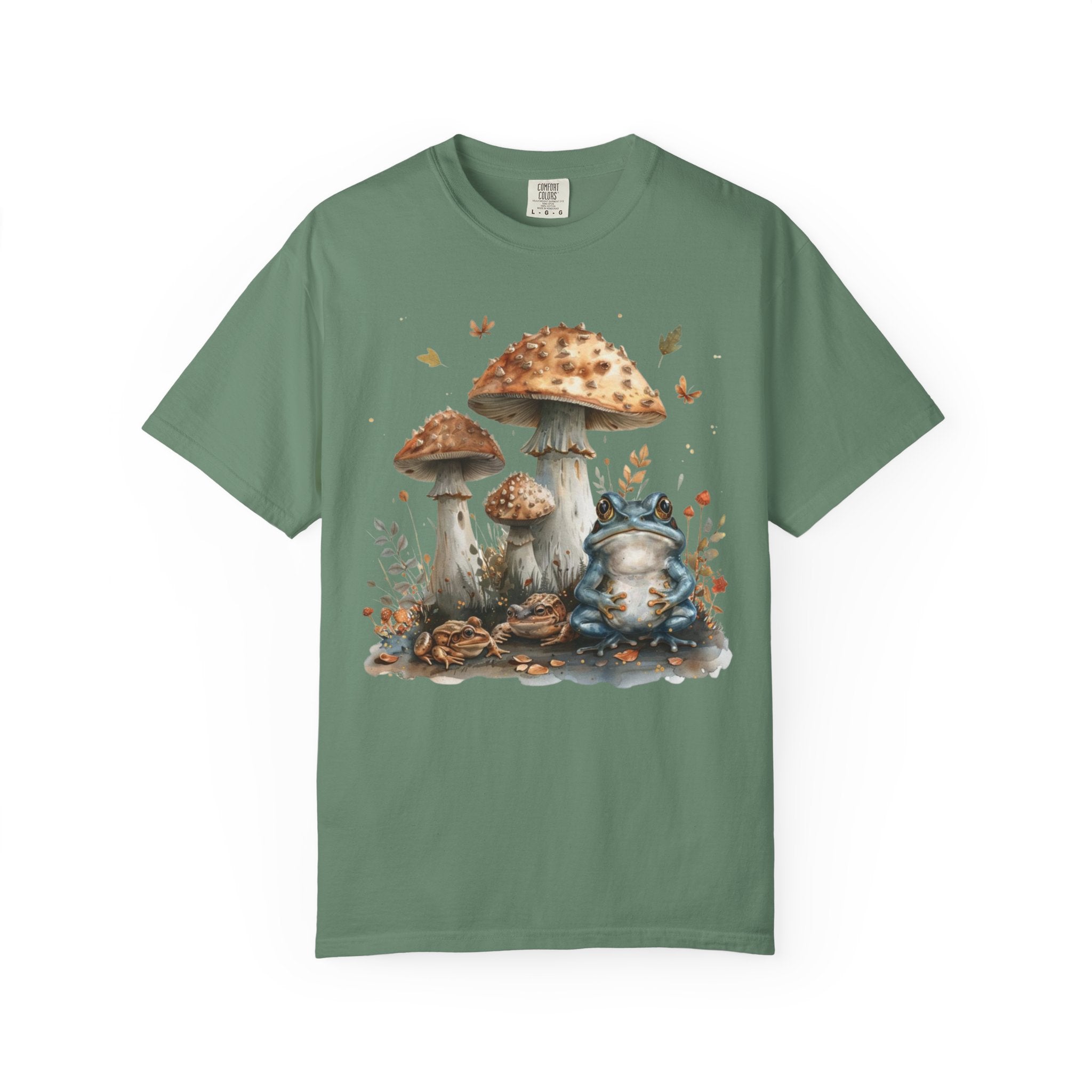 Frog & Mushroom Forest Friends – Cottagecore Comfort Colors® Shirt