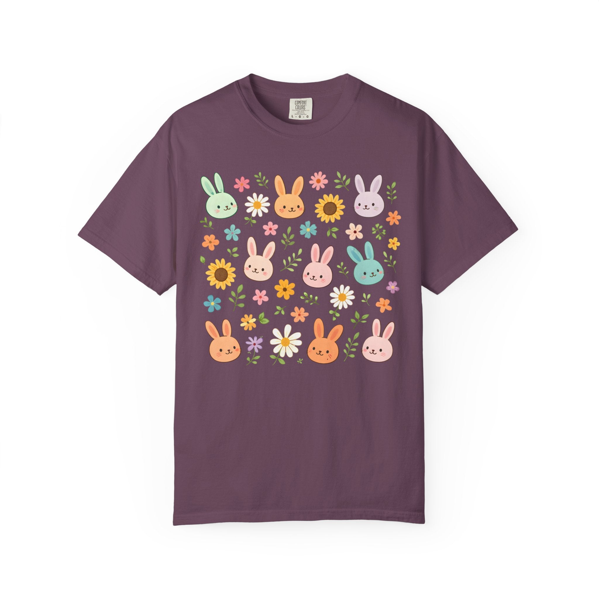 Floral Bunny Cottagecore Shirt – Whimsical Spring Woodland Tee