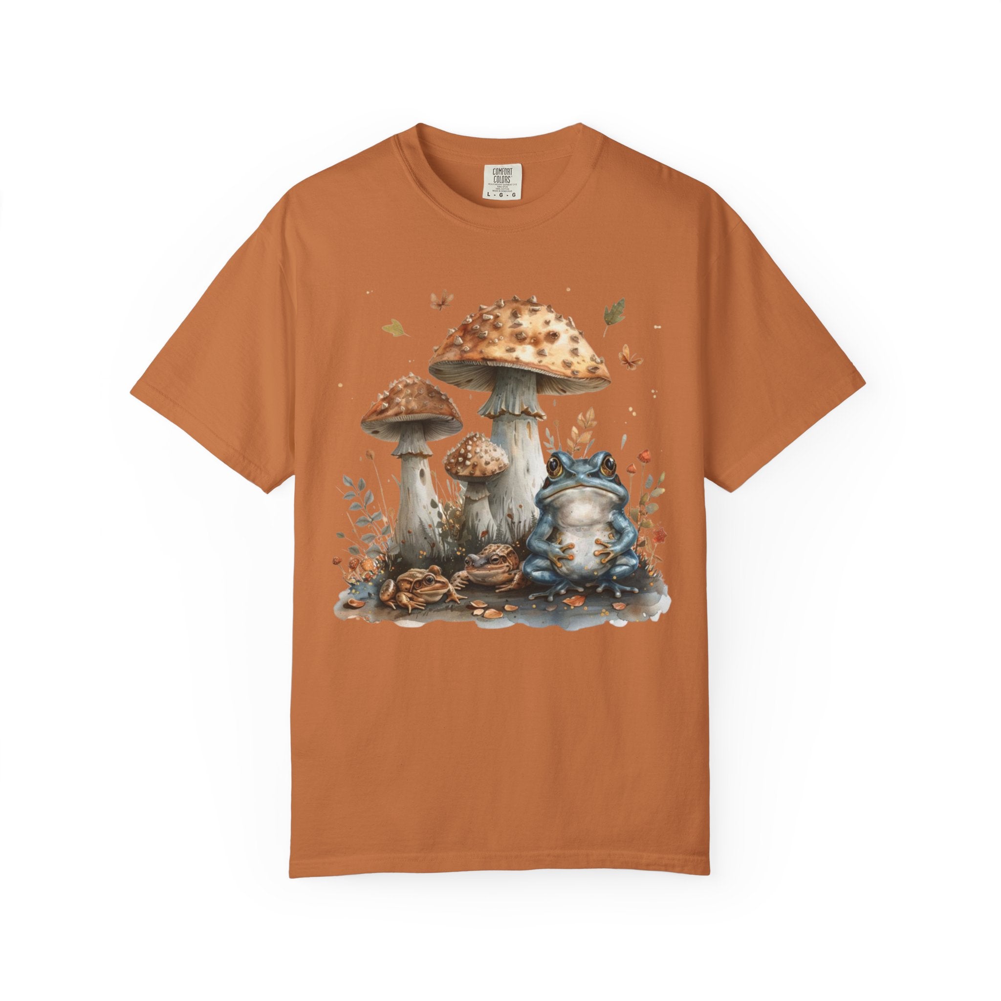 Frog & Mushroom Forest Friends – Cottagecore Comfort Colors® Shirt