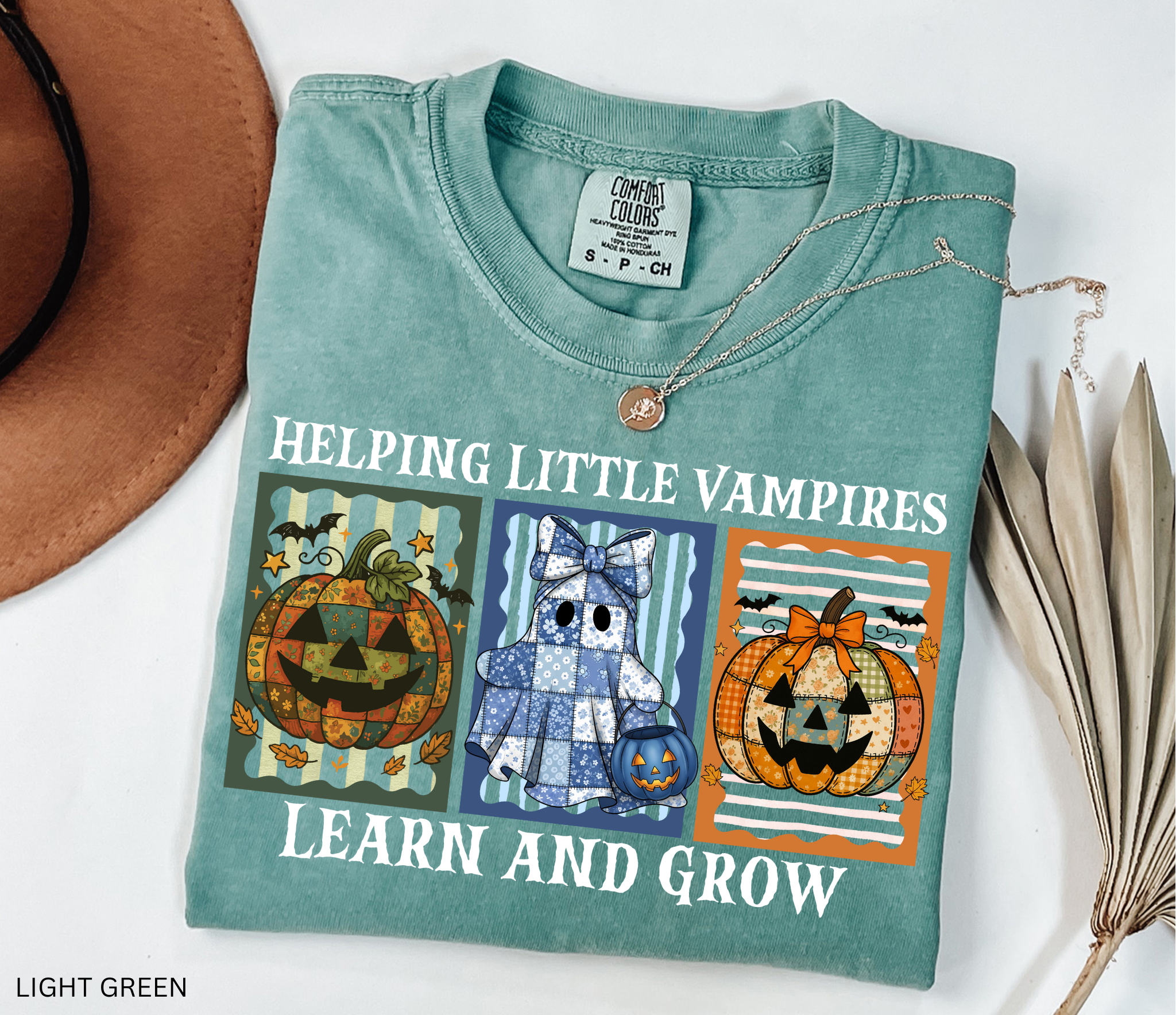 Helping Little Vampires Learn and Grow Shirt – Halloween Daycare Teacher Tee