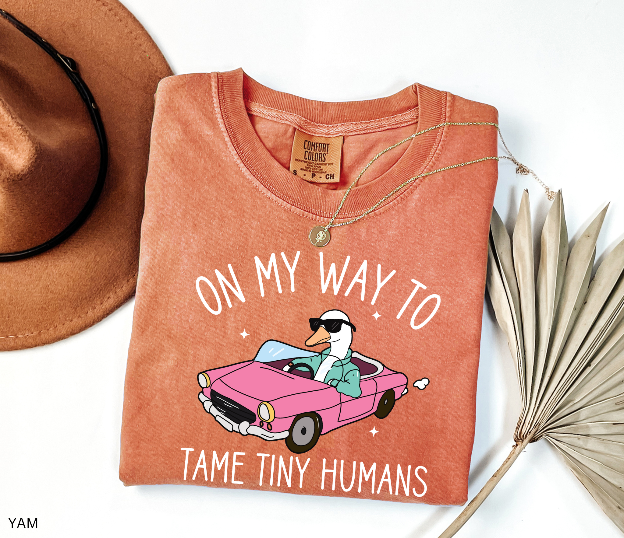 Daycare Teacher Shirt | On My Way to Tame Tiny Humans Funny Goose Tee
