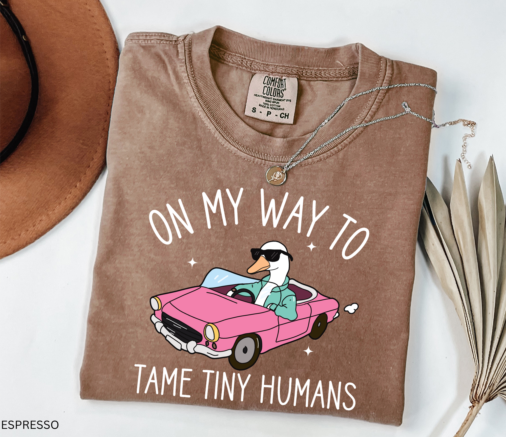 Daycare Teacher Shirt | On My Way to Tame Tiny Humans Funny Goose Tee