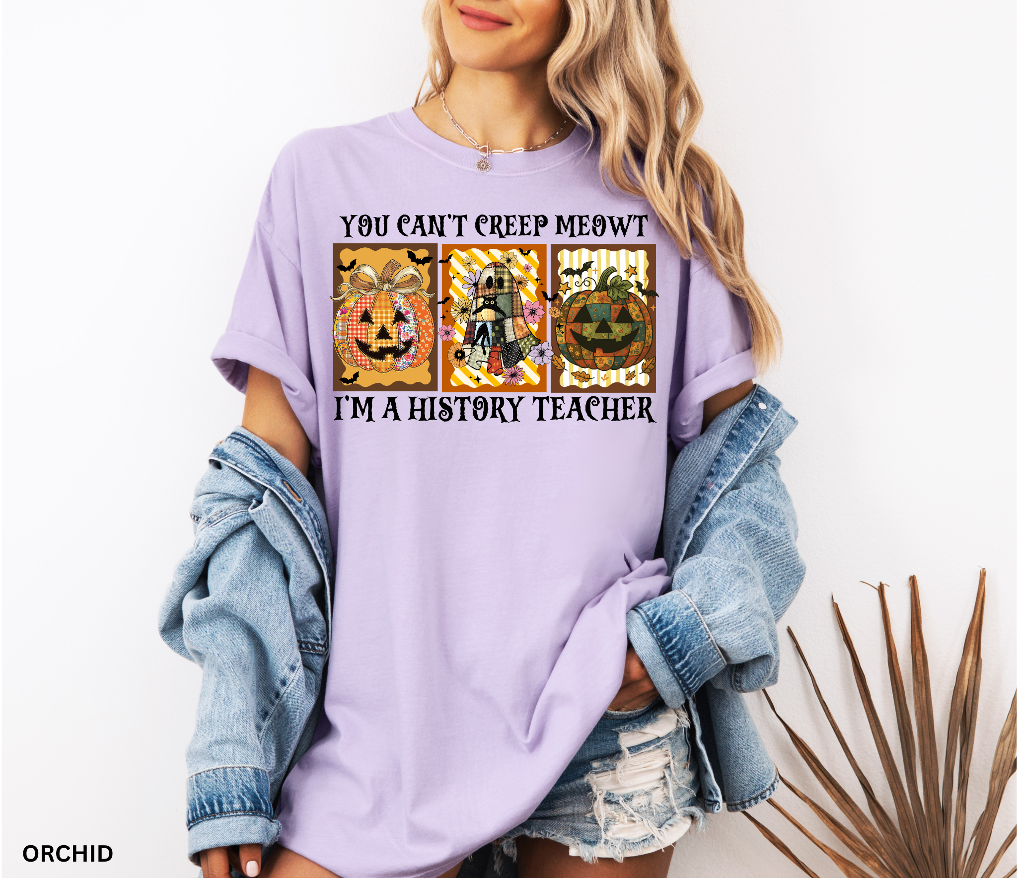 You Can't Creep Meowt I'm A History Teacher T-Shirt