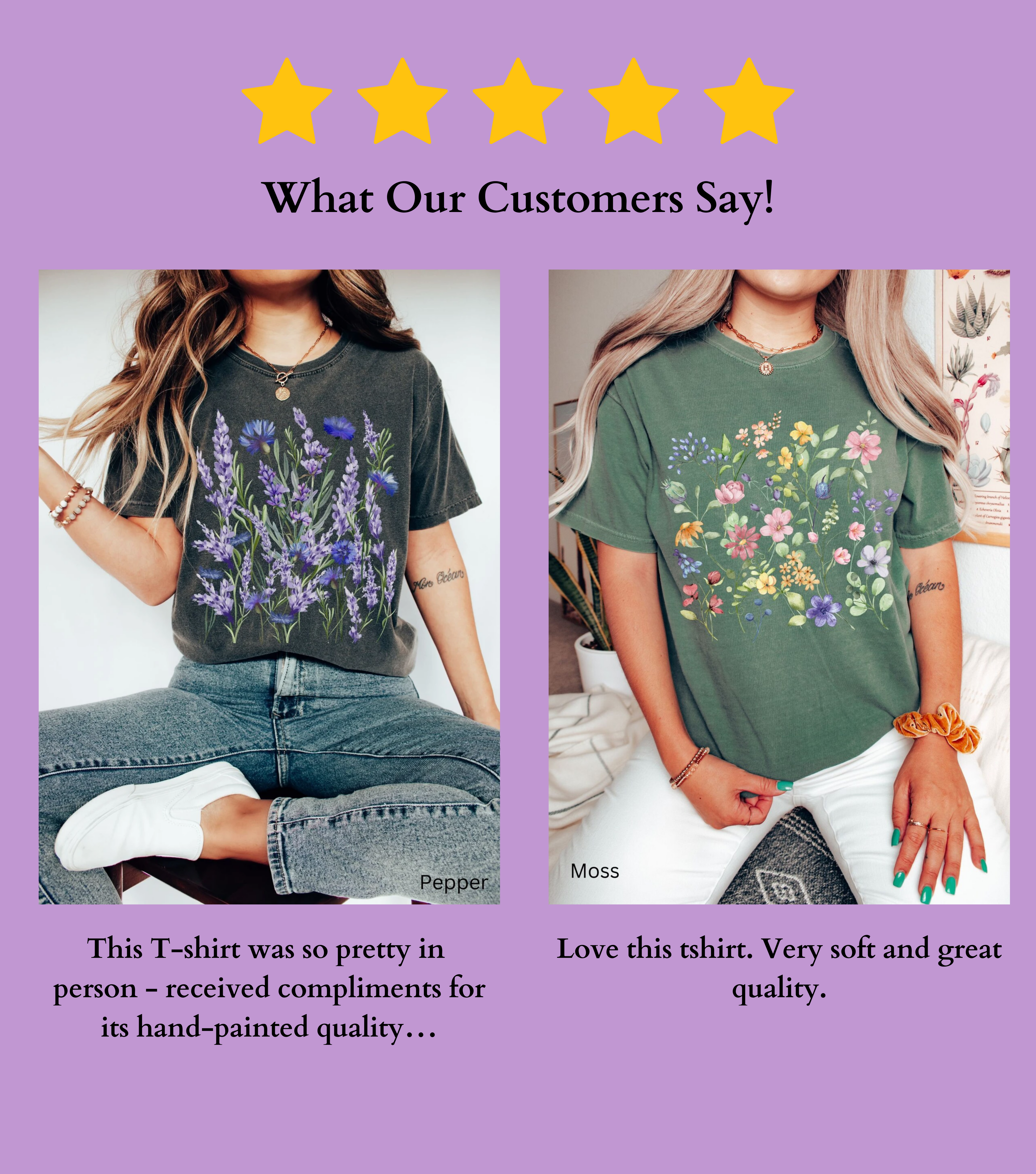 Spring Meadow Wildflowers Tee – Cottagecore Floral Shirt