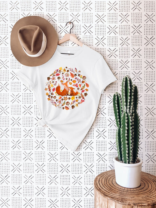 Autumn Foxes T-Shirt - SugarSpiceApparel